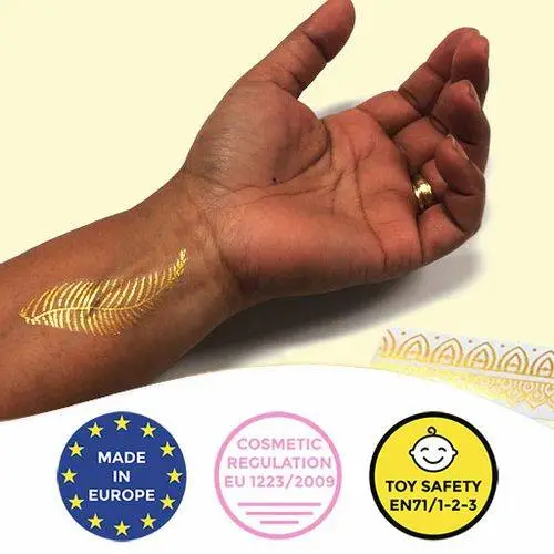 6 gold tattoos id602 juin23